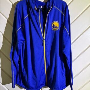 NBA Golden State Warriors Royal Blue & Yellow Full-Zip Hoodie